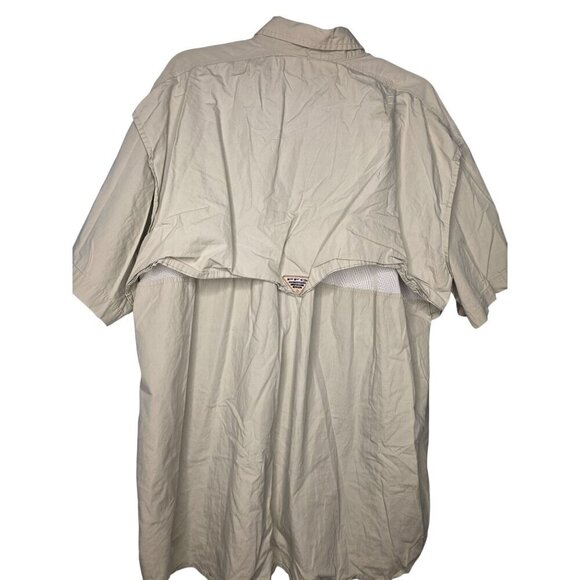 Columbia PFG Shirt Mens XL Tan Vented Fishing Outdoor - Picture 12 of 16